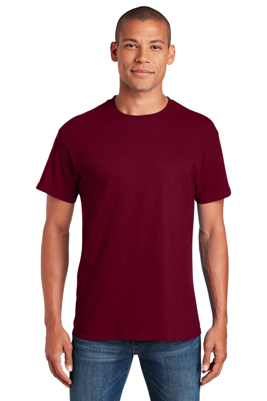 Gildan® Crewneck Heavy Cotton Short Sleeve T-Shirt 5.3 oz 100% Cotton Classic Fit Everyday Blank Tee for Custom Printing